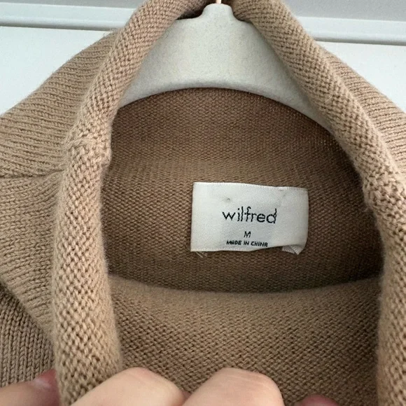 Aritzia Camel Cowl Neck Sweater - Picture 5 of 5